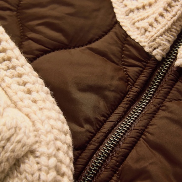 Veronica Beard Patra Knit-Sleeve Quilted Jacket Size Medium - Picture 5 of 9